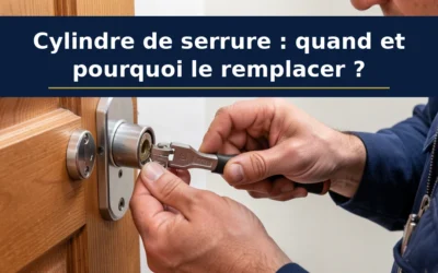 Cylindre de serrure : quand et pourquoi le remplacer ?