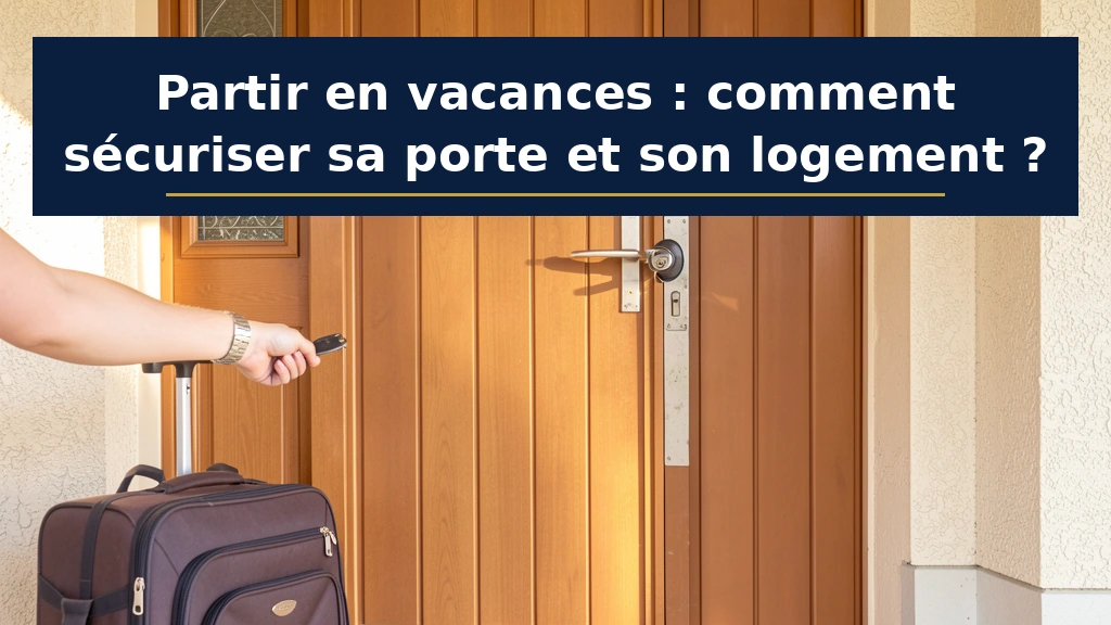 Partir en vacances : comment su00e9curiser sa porte et son logement ?