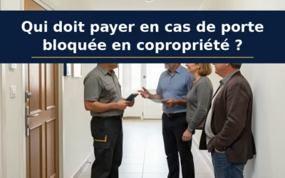 Qui doit payer en cas de porte bloquée en copropriété ?