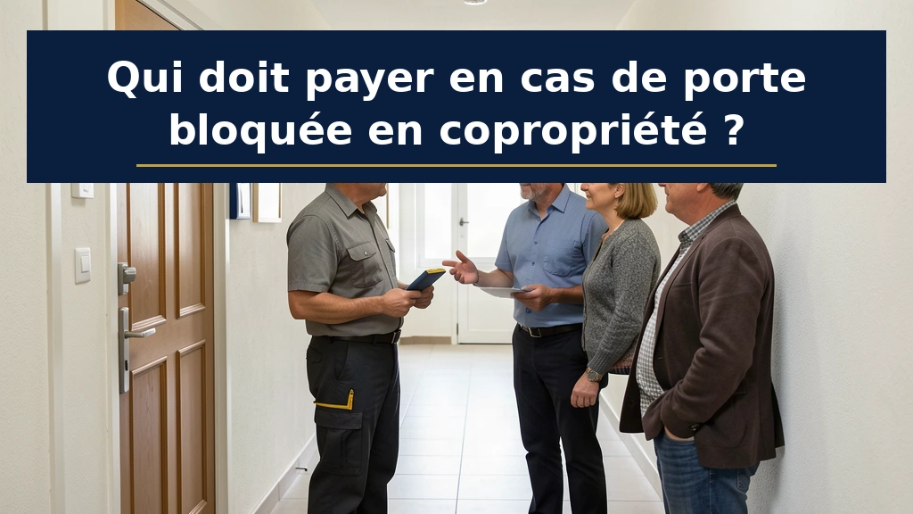 Qui doit payer en cas de porte bloquée en copropriété ?