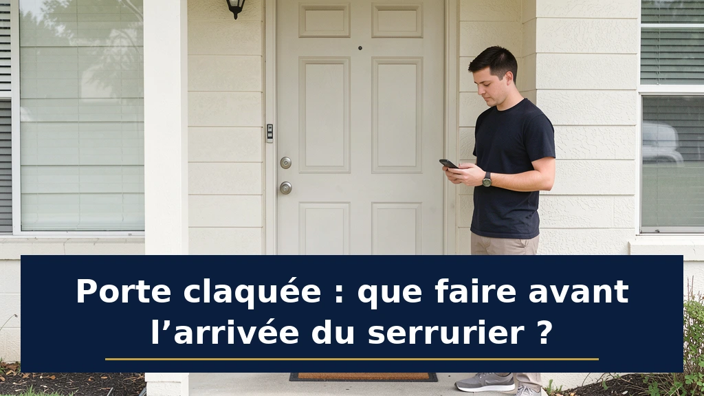 Porte claquée : que faire avant l’arrivée du serrurier ?